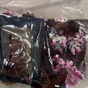 Lego Brown and Pink Building Brick Set Pieces